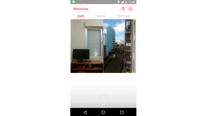 Recurso mostra galerias de snaps salvos e permite edição posterior (Foto: Reprodução/Snapchat)