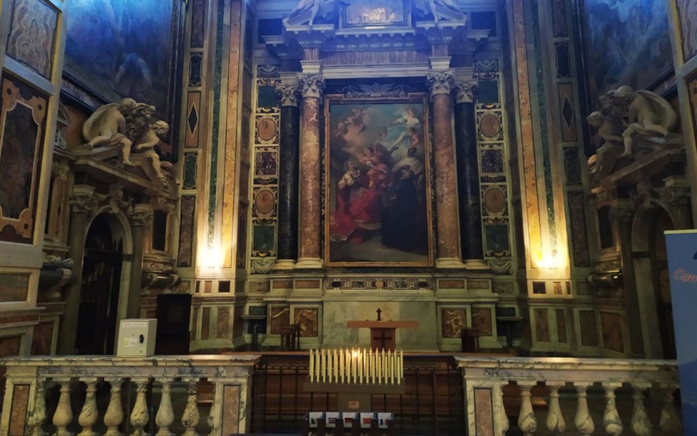 Igreja Sant'Andrea della Valle, em Roma — Foto: Maiana Belo/G1