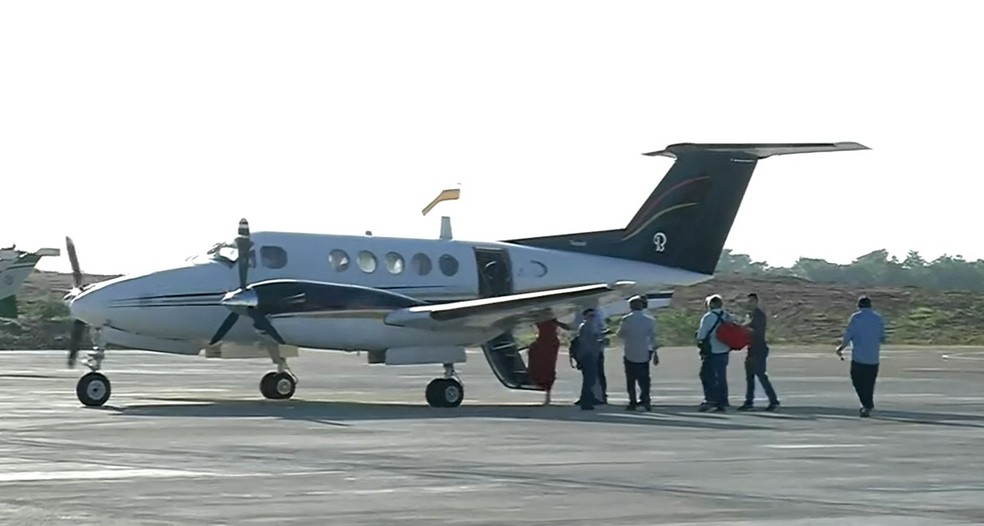 Aeroporto de Sobral recebe o primeiro voo comercial — Foto: TV Verdes Mares/Reprodução