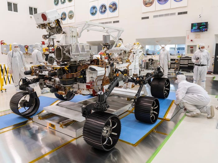 Estudante escolhe nome de nova sonda da Nasa que irá em missão para Marte. Perseverança tem como objetivo colher amostras sobre o planeta e levar equipamentos desenvolvidos pela agência (Foto: Reprodução/Nasa)