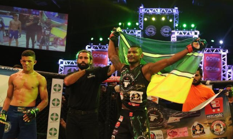 Juscelino Pantoja venceu no primeiro round  — Foto: Marcel Fagundes/Shooto