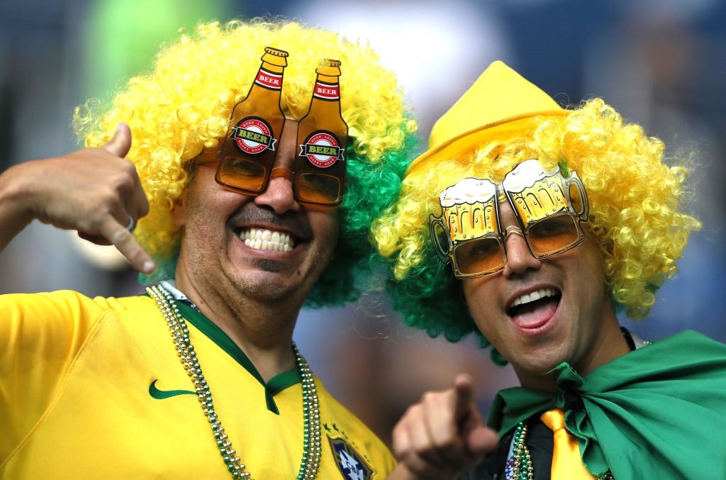 Brasileiros torcem pela seleção na Copa do Mundo 2018; torcida (Foto: Kevin C. Cox/Getty Images)