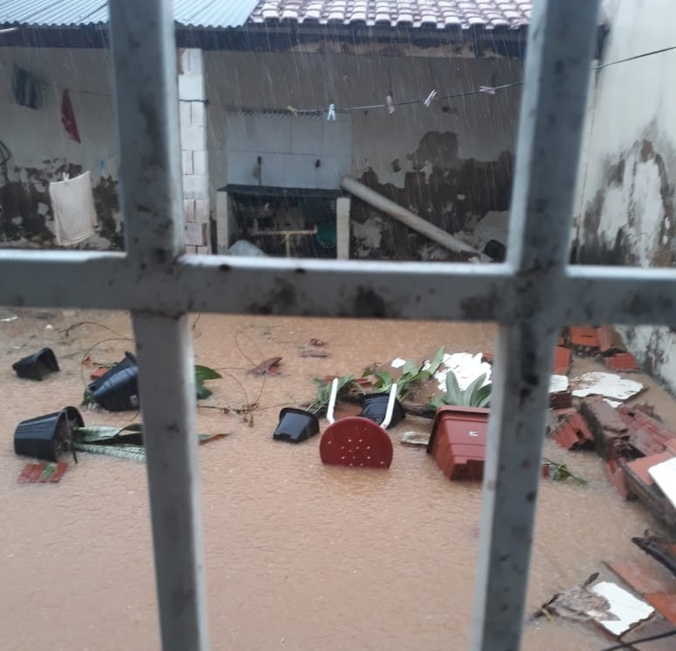 Chuva em Oeiras pode ter sido a maior do Piauí em 2023, informa o Inmet — Foto: Reprodução