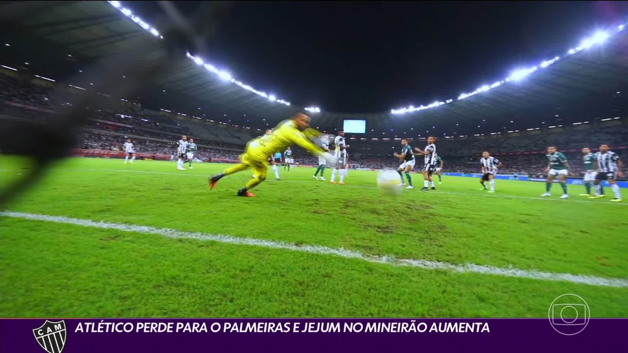 Atlético perde para o Palmeiras e aumenta o jejum de vitórias no Mineirão