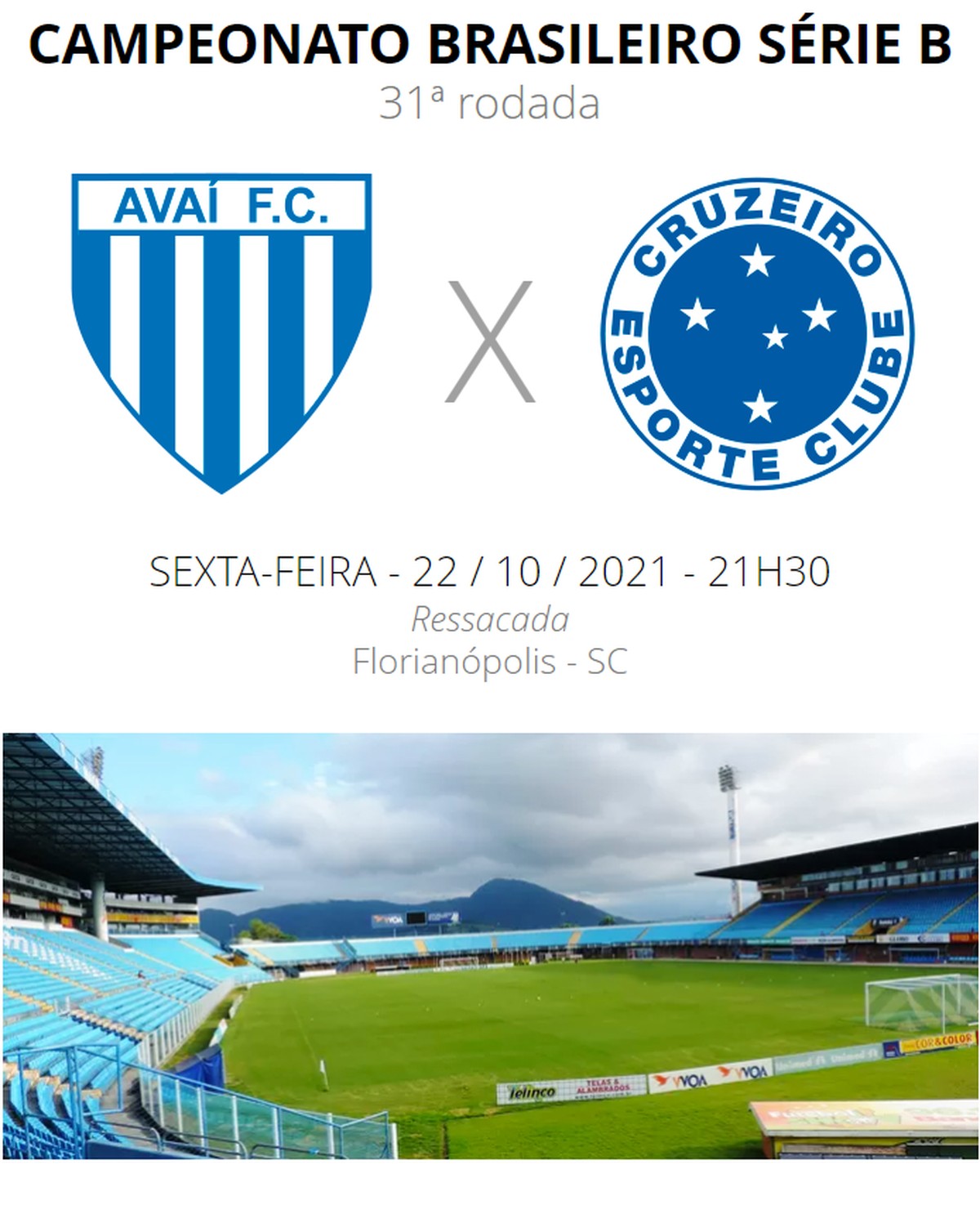 Cruzeiro ec mg vs avai fc sc