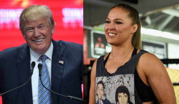 Será que Donald Trump faria a mesma declaração ao vivo para Ronda Rousey? (Foto: Getty Images)