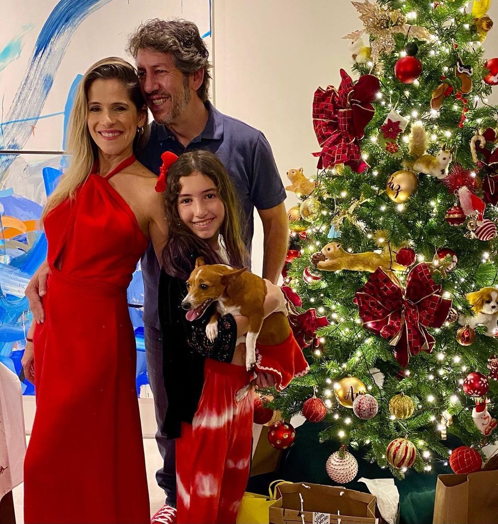Ingrid Guimarães, marido e filho  — Foto: Reprodução/Instagram