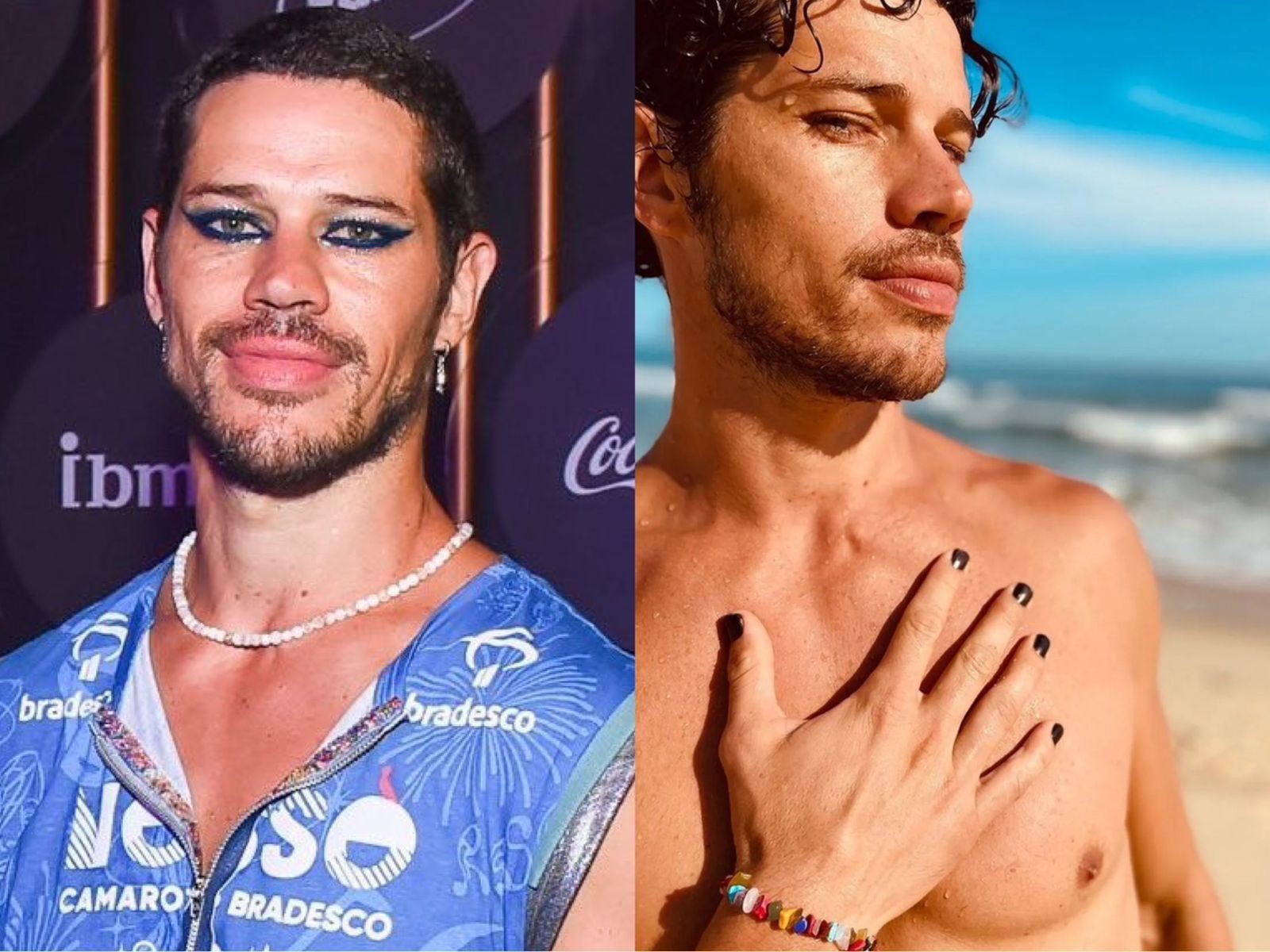 José Loreto também já aderiu à maquiagem e ao esmalte — Foto: Reprodução/Instagram