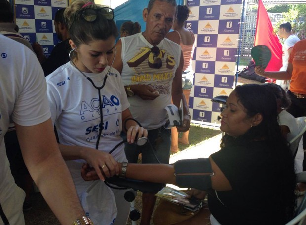 Ação Global segue até às 17h deste sábado (21) em Mossoró (Foto: Nathallya Macedo)