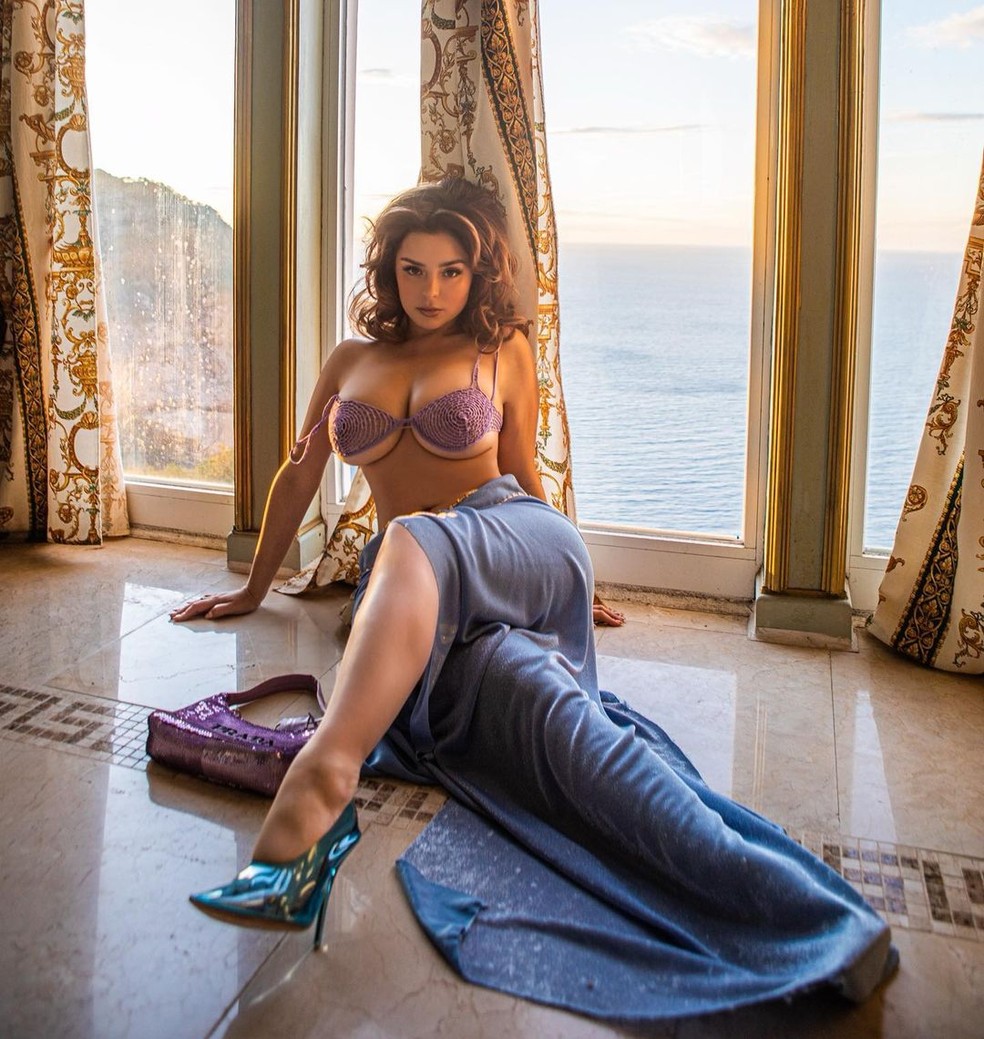 Demi Rose com seu look revelador — Foto: Reprodução/Instagram