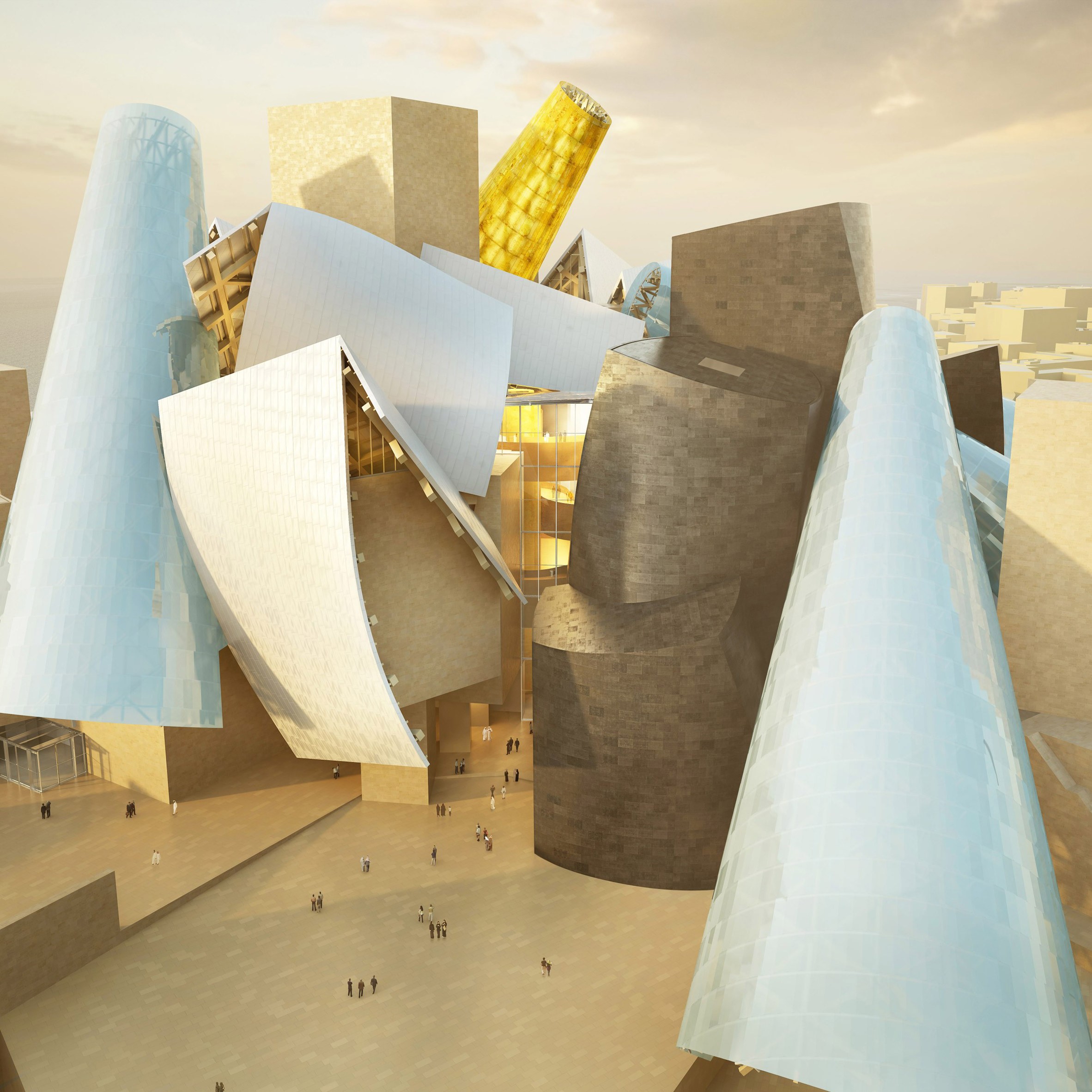 Anunciado há 12 anos, museu de Frank Gehry em Abu Dhabi sairá do papel (Foto: Divulgação)