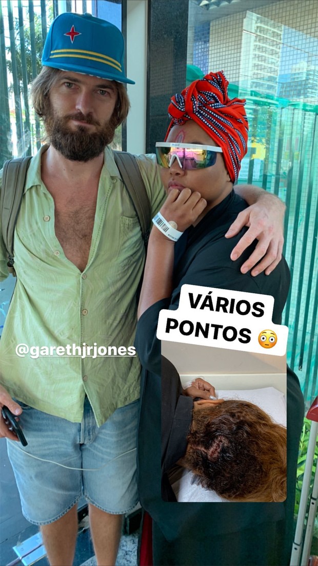 Gaby Amarantos e o marido, Gareth Jones (Foto: Reprodução/Instagram)