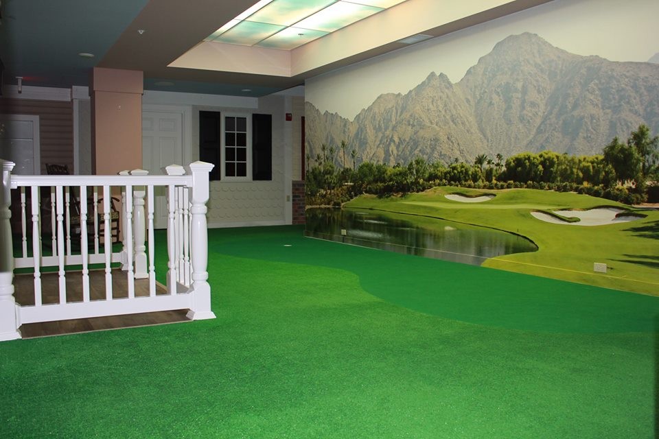 A vista para o campo de golfe permite ativar memórias e sensações dos pacientes (Foto: Reprodução / Lantern)