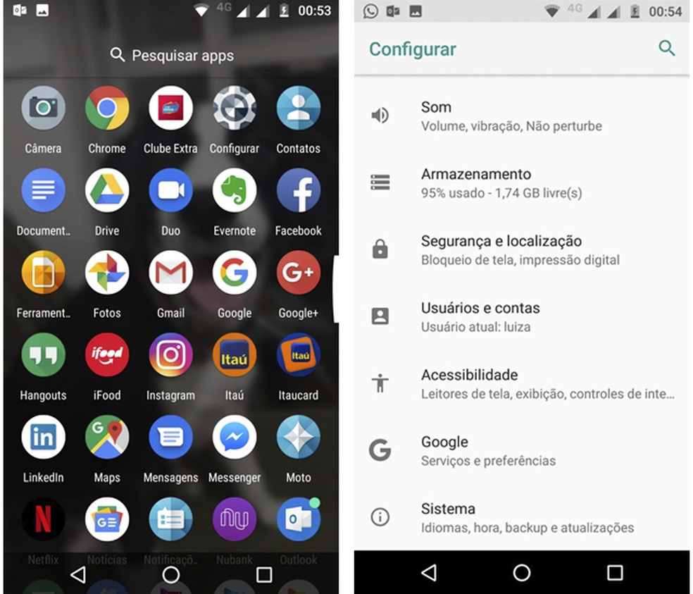 Acesse as opções do sistema nas configurações do Android — Foto: Reprodução/Luiza Baptista