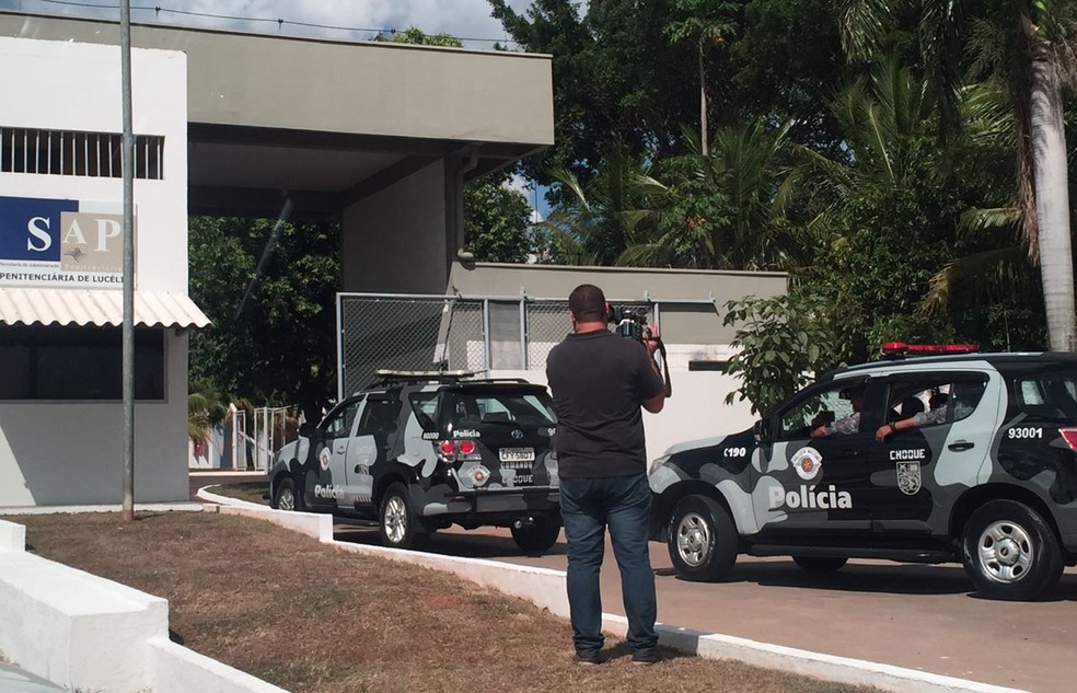 Rebelião terminou na tarde do dia 27 de abril de 2018 na Penitenciária de Lucélia — Foto: Murilo Zara/TV Fronteira