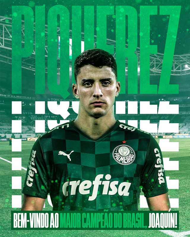 Palmeira anuncia a contratação do lateral-esquerdo Piquerez