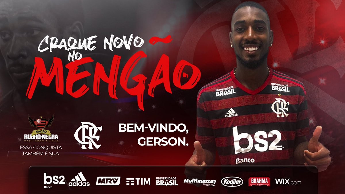 Quanto custou o Gerson para o Flamengo?