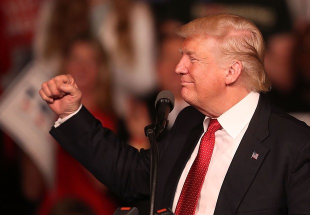 Donald Trump, candidato republicano à presidência dos EUA (Foto: Joe Raedle/Getty Images)