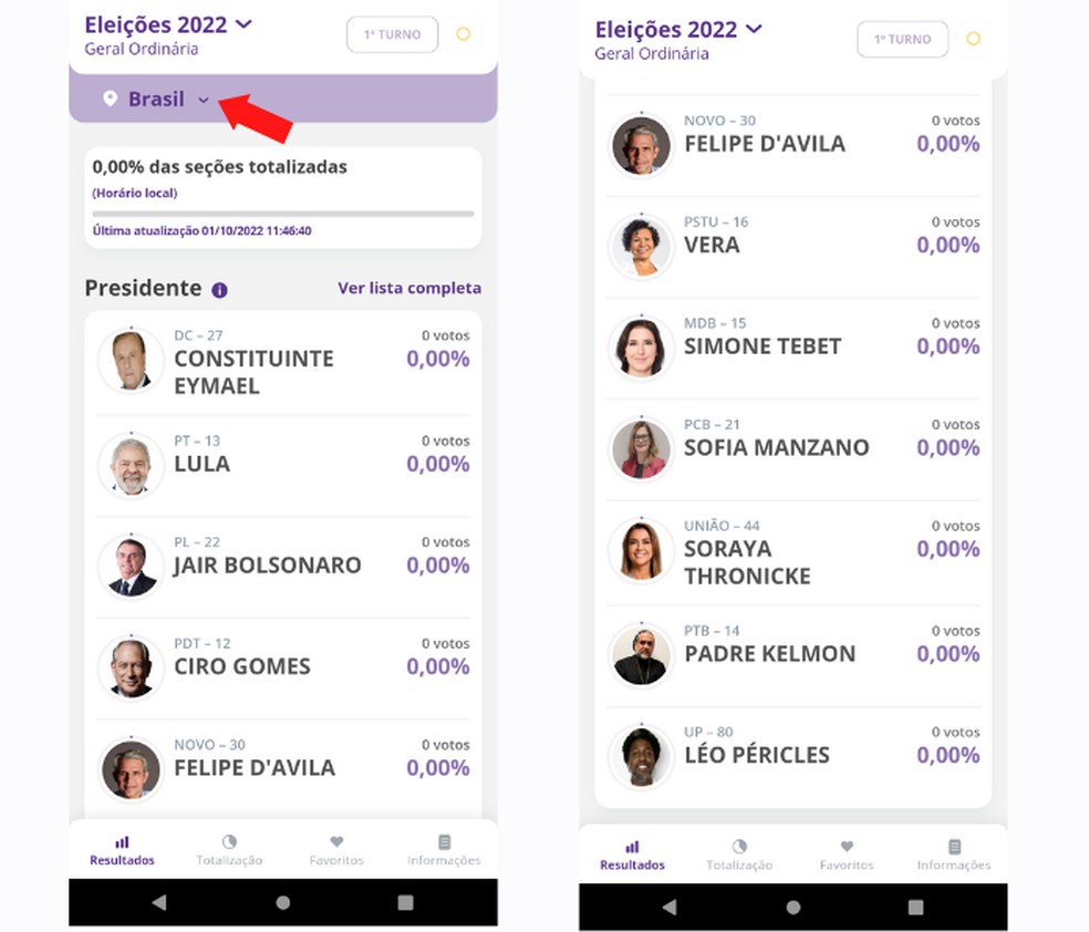Eleições Gerais 2022: como ver resultados em tempo real pelo celular | Apps  | TechTudo