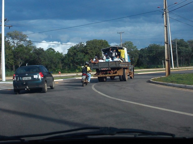Internauta havia registrado flagrante no dia 14 de fevereiro, no mesmo local (Foto: Internauta/Divulgação)