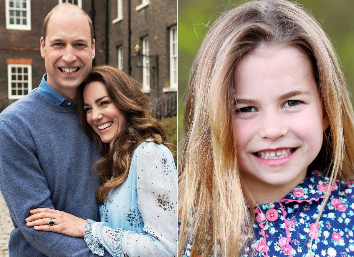 Príncipe William, Kate Middleton e a Príncesa Charlotte (Foto: Chris Floyd e Kate Middleton)