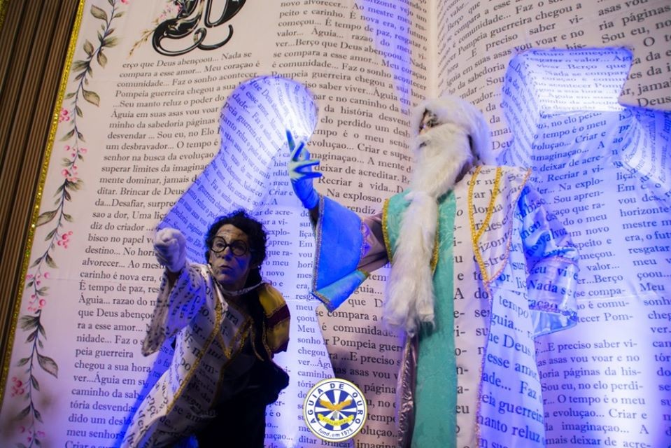 Entre outras obras literárias, Harry Potter foi representado no Anhembi (Foto: Águia de Ouro/Facebook)