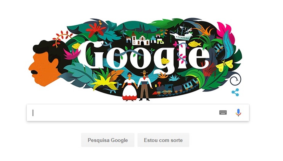 Doodle do Google homenageia Gabriel García Márquez  (Foto: Reprodução)