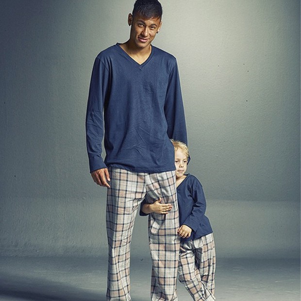Neymar com o filho Davi Lucca (Foto: Reprodução / Instagram)