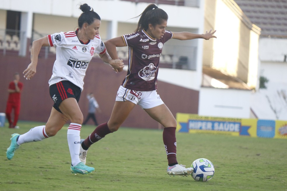 Lance de Ferrovi&aacute;ria 1 x 1 Flamengo no Brasileiro feminino &mdash; Foto: Jonatan Dutra/Ferrovi&aacute;ria SAF