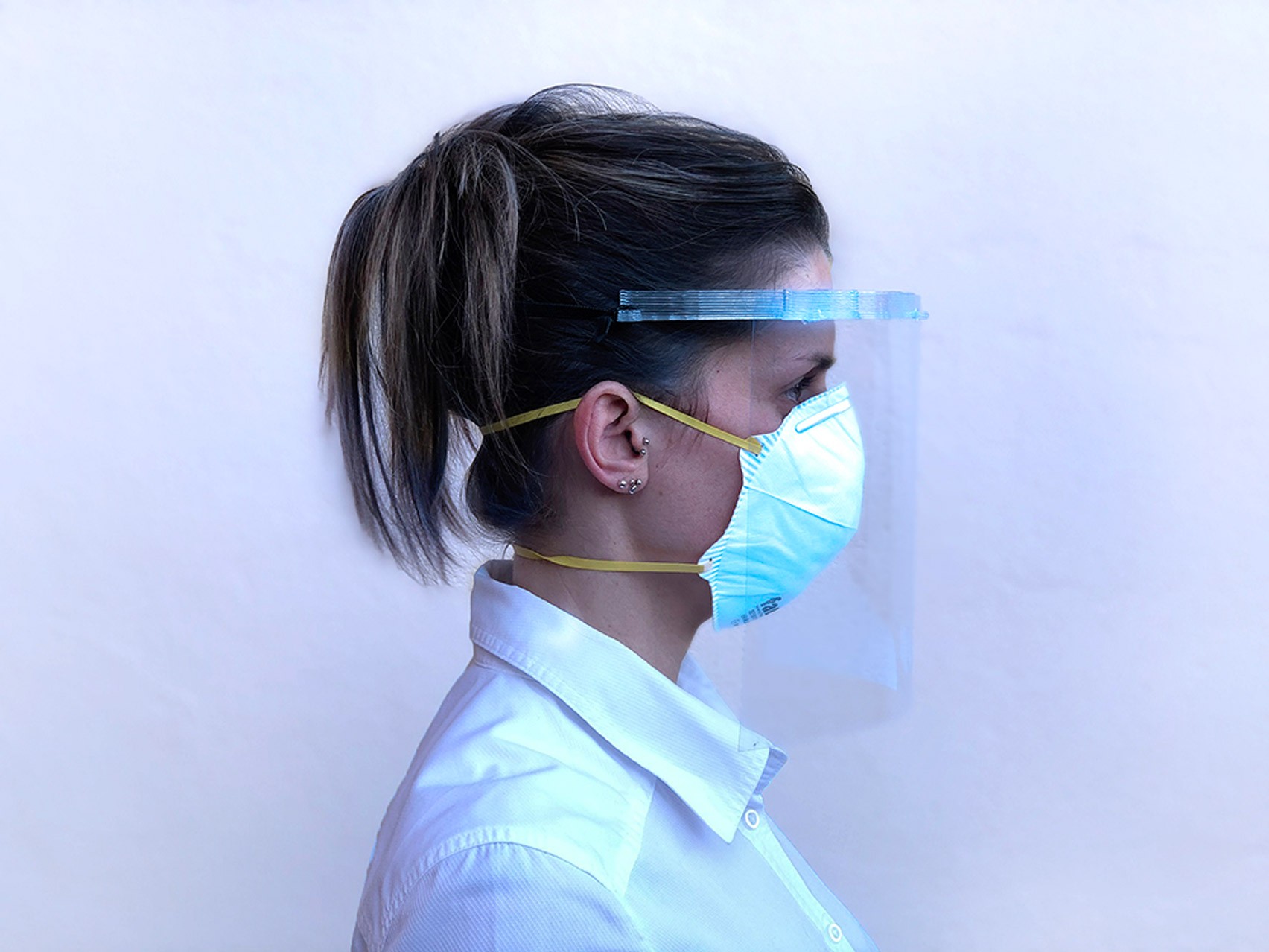Máscaras protetoras impressas em 3D (Foto: Divulgação)