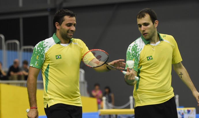 Badminton: Daniel Paiola e Hugo Arthuso vencem dominicanos e lutam pelo ouro no Pan (Foto: William Lucas/ Inovafoto)