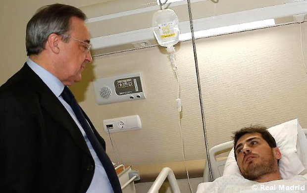Iker casillas real madrid hospital (Foto: Divulgação / Site Oficial do Real Madrid)