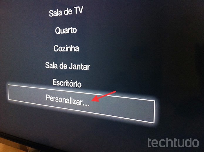 Escolhendo a op??o para personalizar o nome da Apple TV (Foto: Marvin Costa/TechTudo)