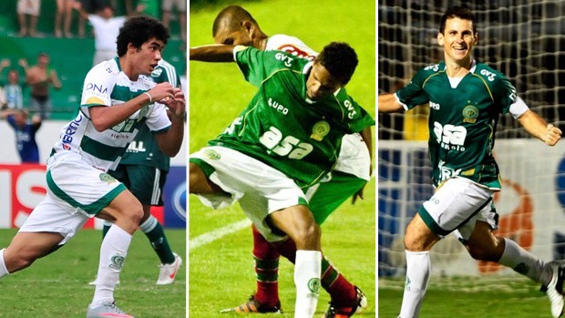Bruno Mendes, Fabinho e Fumagalli, trio de sucesso do Guarani durante o Paulistão (Foto: Arte / Globoesporte.com)