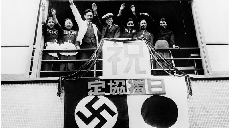 Embora o Japão não tenha entrado formalmente na Segunda Guerra Mundial até Pearl Harbor, o país asiático já tinha um pacto de apoio mútuo com a Alemanha nazista (Foto: Getty Images via BBC News)