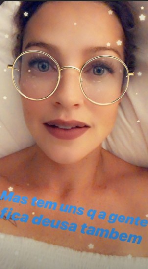 Luana Piovani brinca com filtro do Snapchat (Foto: Reprodução Instagram)