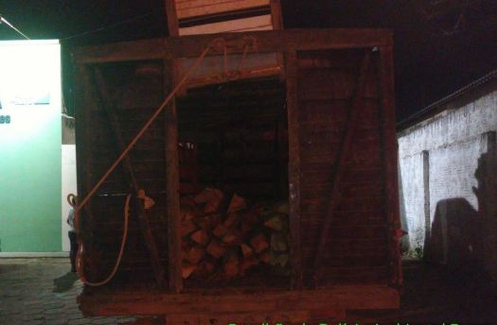 Motorista nãom tinha documentação (Foto: Divulgação/Batalhão Ambiental)