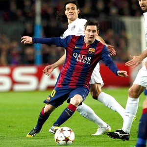Messi, Barcelona X PSG (Foto: Agência Reutes)