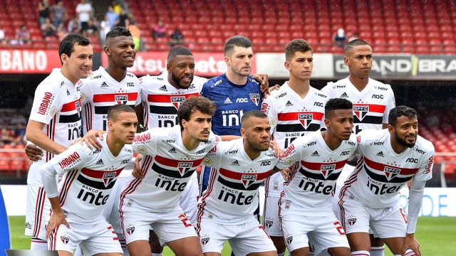 O São Paulo que iniciou o jogo