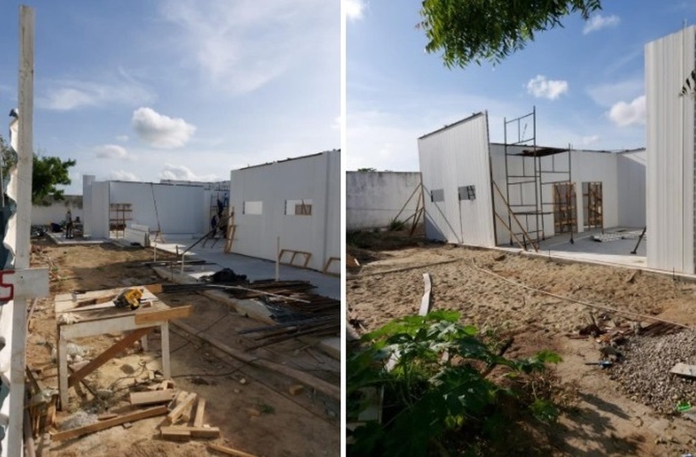 Obra para construção de enfermaria para Covid-19 em São José de Mipibu está paralisada, segundo sistema do TCE-RN — Foto: Reprodução
