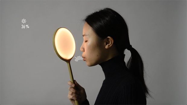 Designer cria luminária que ascende com um sopro (Foto: Divulgação)