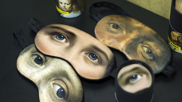 Artista transforma telas icônicas em máscaras de dormir  (Foto: Divulgação)