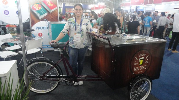 Mery Lunelli, empreendedora que produz e vende food bikes (Foto: PEGN)