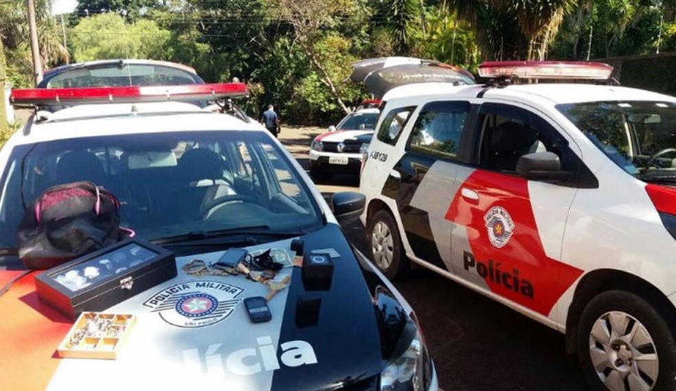 PM chegou rapidamente ao local e prendeu os assaltantes (Foto: A Cidade On/São Carlos)