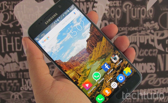 Aprenda a tirar print de tela do Galaxy S7 (Foto: Paulo Alves/TechTudo)