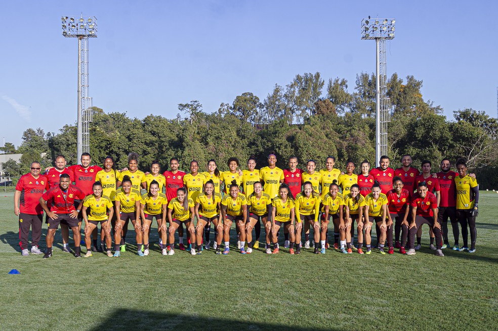 Flamengo se prepara para o retorno do Brasileirão Feminino A1  — Foto: Paula Reis/Flamengo