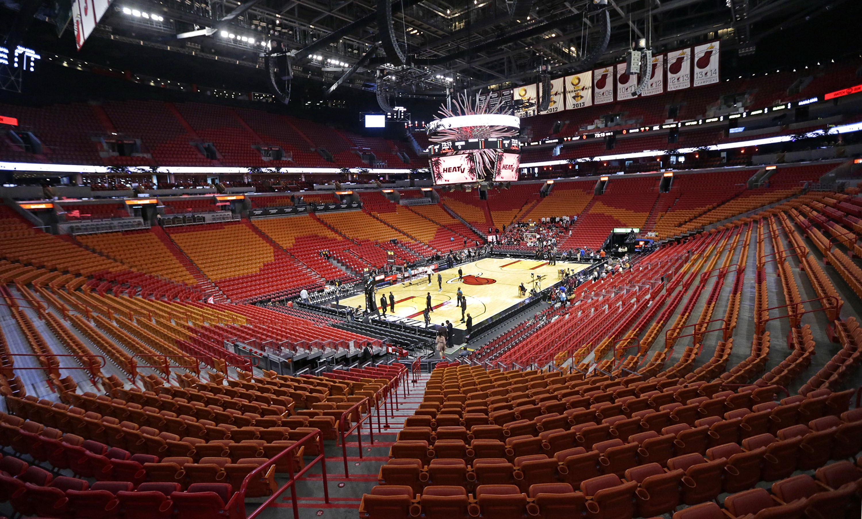 A American Airlines Arena, do Miami Heat, março de 2020 (Foto: Getty Images)