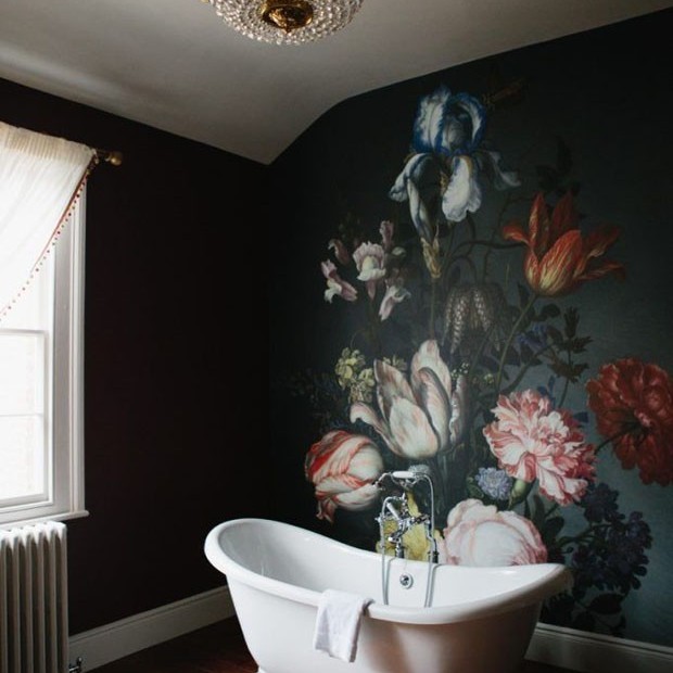 Papel de parede lavável no banheiro: como usar?  (Foto: Divulgação)