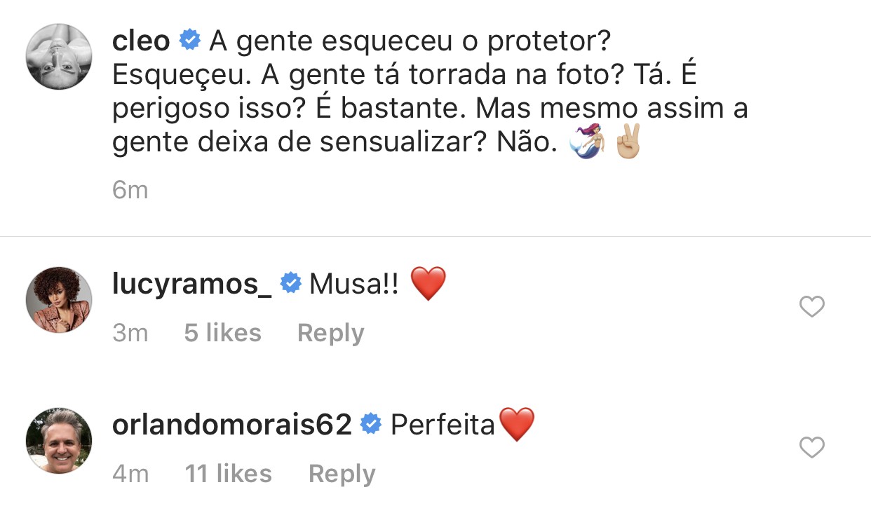 Famosos elogiam Cleo Pires (Foto: Reprodução / Instagram)