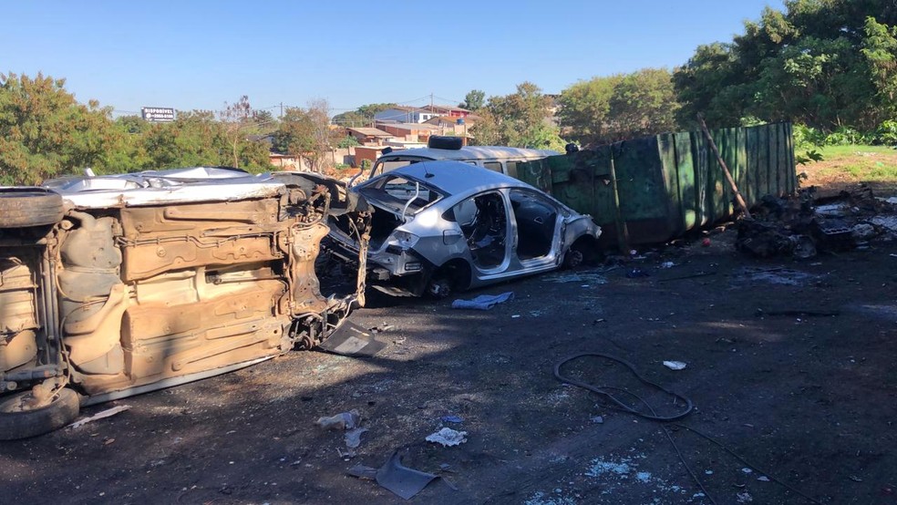 Desmanche foi fechado na regi&atilde;o do S&atilde;o Jos&eacute;, em Campinas &mdash; Foto: DIG / Arquivo Pessoal